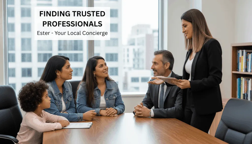 Finding trusted professionals in Paraguay, Esther your local concierge.