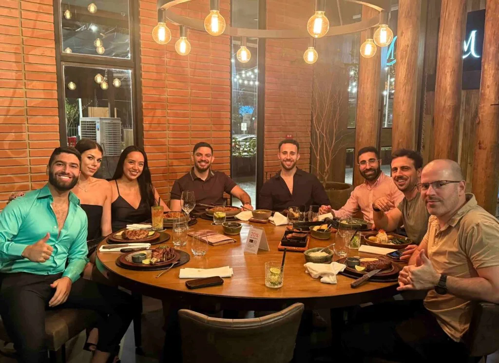 Osher with clients celebrating in Asuncion Paraguay